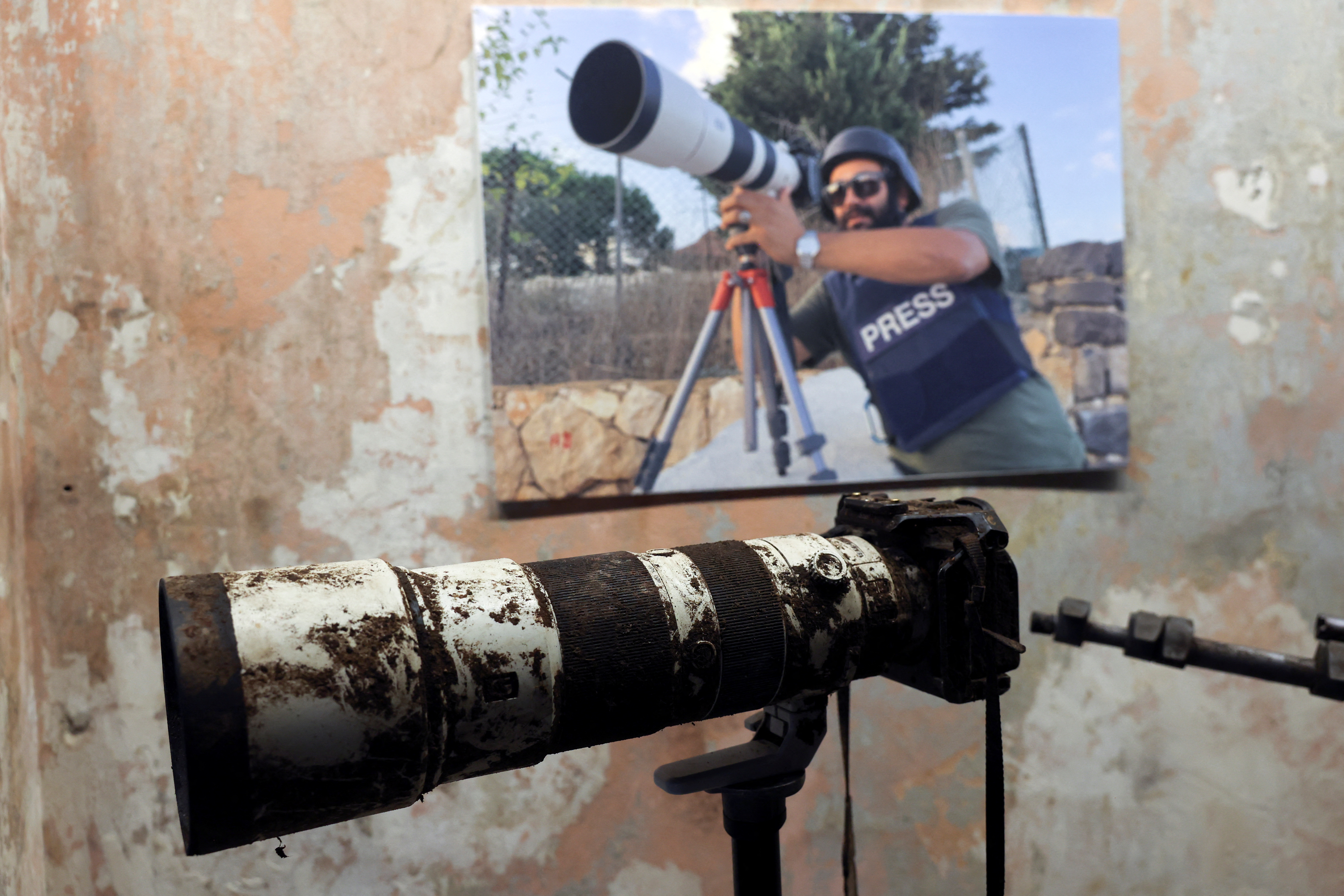 Journalist Issam Abdallah who was killed by Israeli forces on October 13